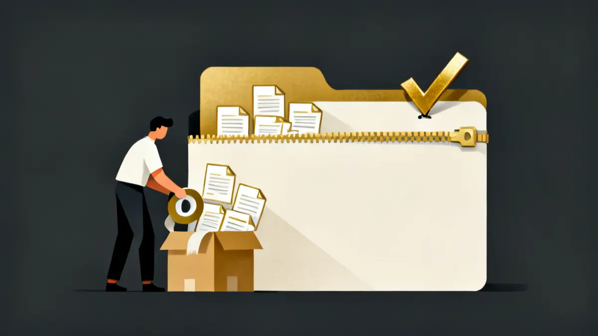 A figure packing files back into a zip folder, the step after you translate scorm package text and rebuild it