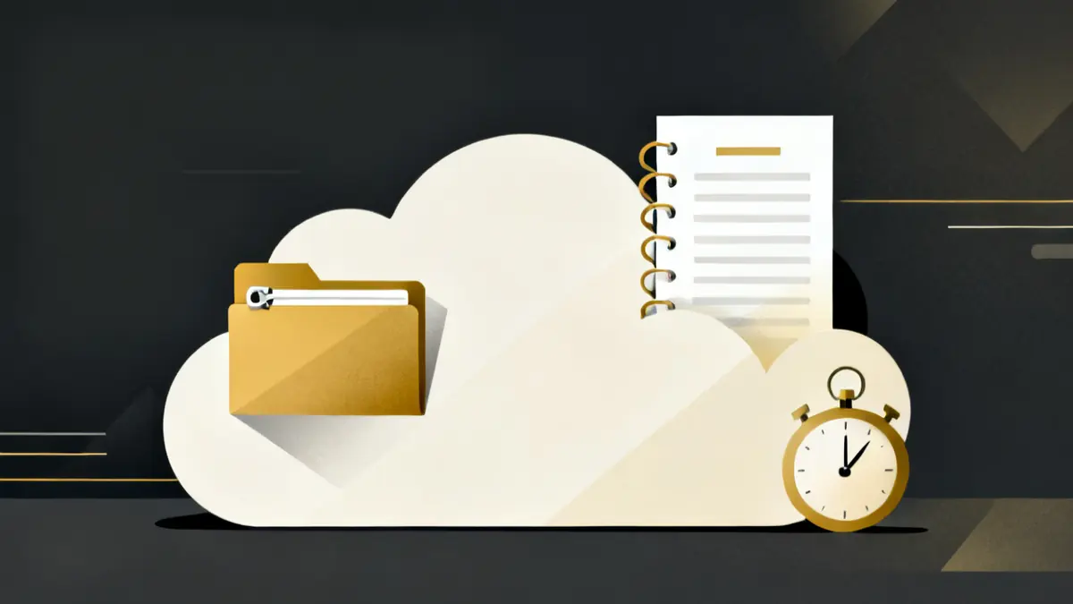 A zip folder going into a cloud and a score report coming out, a test of a sample scorm package in the cloud