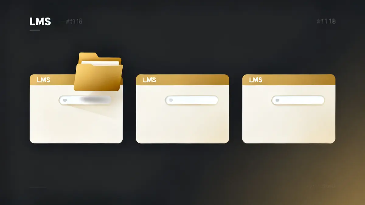Three LMS screens with the upload slot in a different spot on each, for how to upload a SCORM package to an LMS